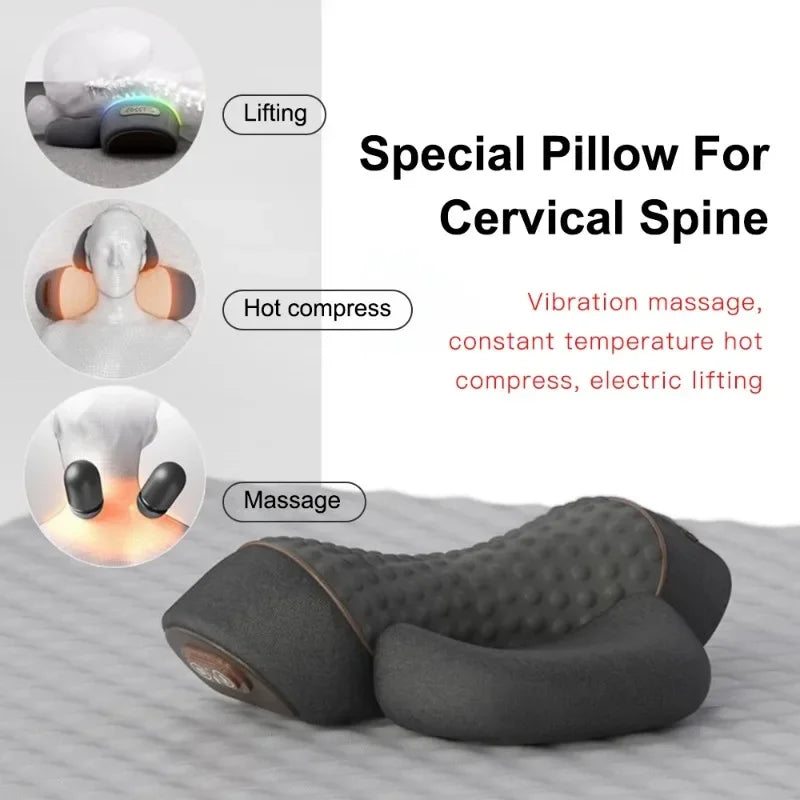 Heated Vibration Neck Massage Pillow