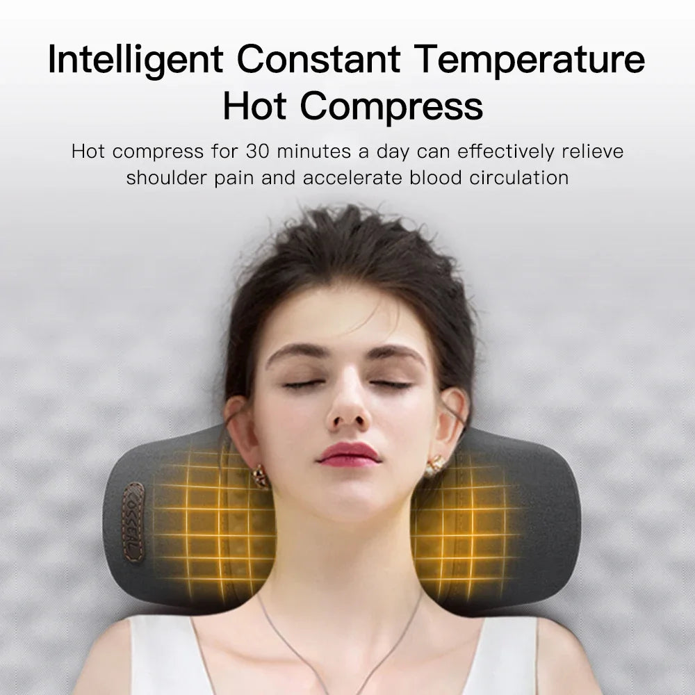 Heated Vibration Neck Massage Pillow