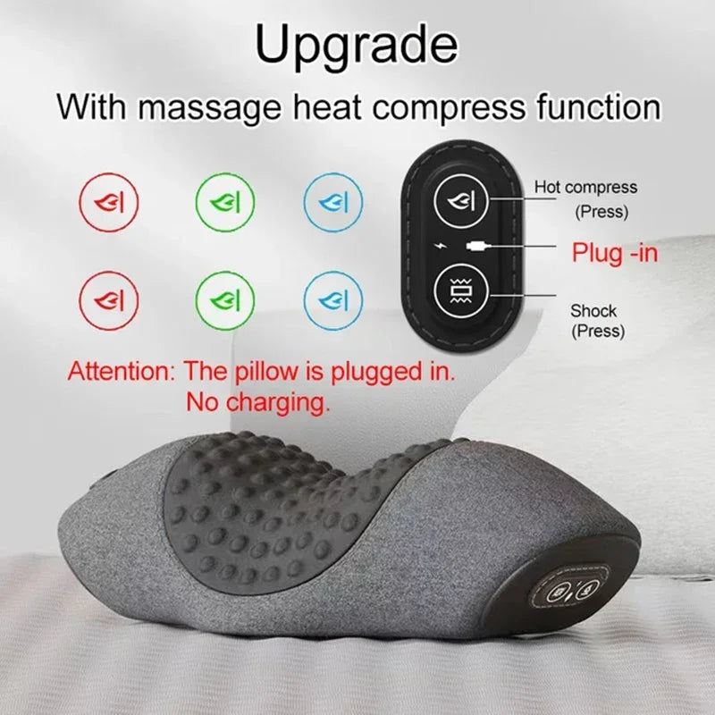 Heated Vibration Neck Massage Pillow